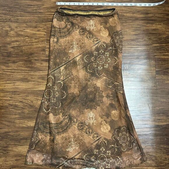 Women's Y2K Funky Pattern Midi Skirt - Picture 3 of 3